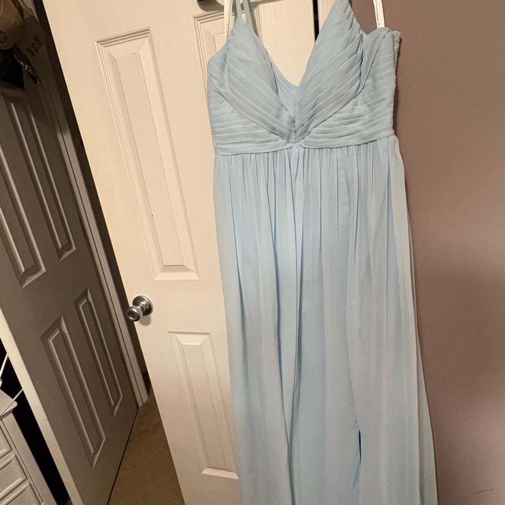 Azazie Light Blue Dress